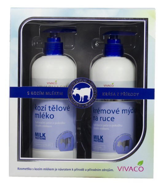 Kazeta kozí mýdlo + těl. mléko | Kosmetické a dentální výrobky - Dámská kosmetika - Dárkové kazety